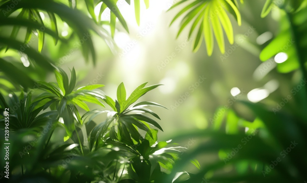 Lush green plants surrounded by soft light, symbolizing wellness, nature's beauty, and calm energy. Lush green plants surrounded by soft light, symbolizing wellness, nature's beauty, and calm energy.