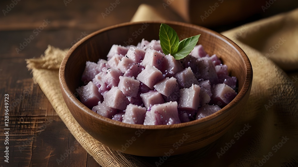 Smooth and Thick Poi in a Rustic Bowl Smooth and Thick Poi in a Rustic Bowl