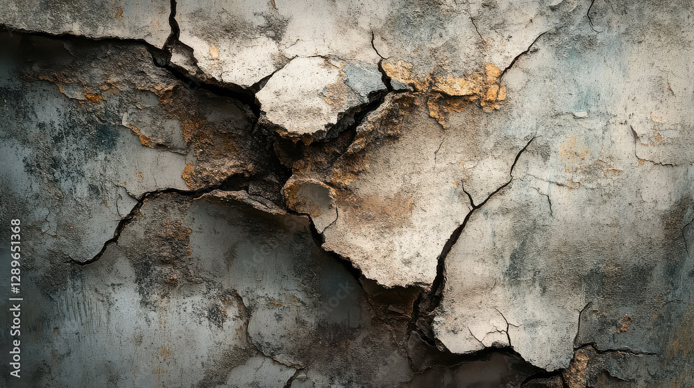 Fototapeta premium An abstract photographic study of deteriorating wall textures