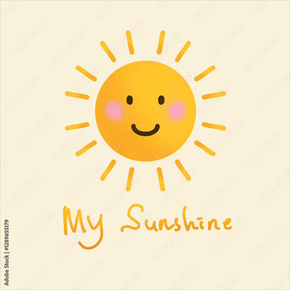 my yellow sunshine design element art my yellow sunshine design element art