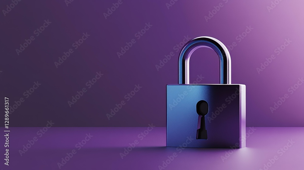 A sleek purple lock with a key sits gracefully against a background, symbolizing security and protection. A sleek purple lock with a key sits gracefully against a background, symbolizing security and protection.