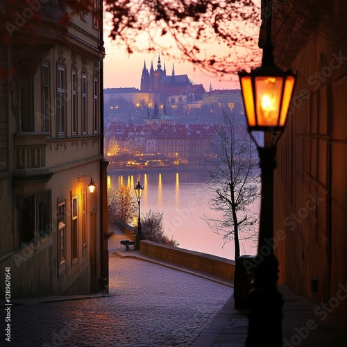 Prague Castle Night View