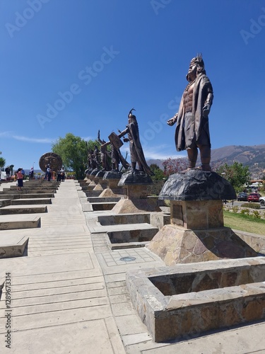 Alameda de los Incas, Ciudad de CaJamarca, Perú photo