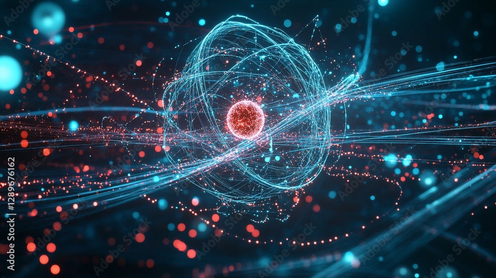 Atom structure, science background, energy, research Atom structure, science background, energy, research