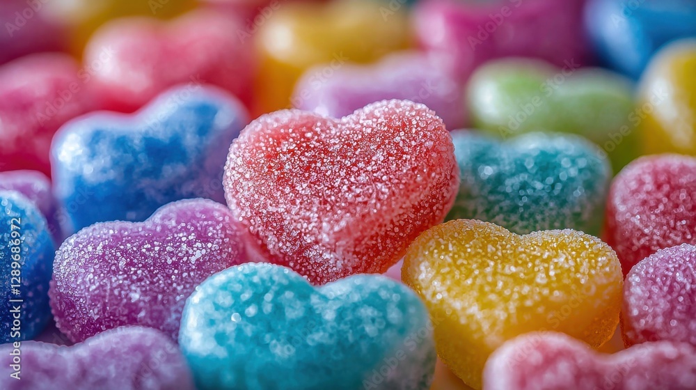 Valentine's Day: February 14, Celebrate with Colorful Heart-Shaped Candy