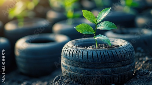 Innovative Use of Tires in Sustainable Gardening