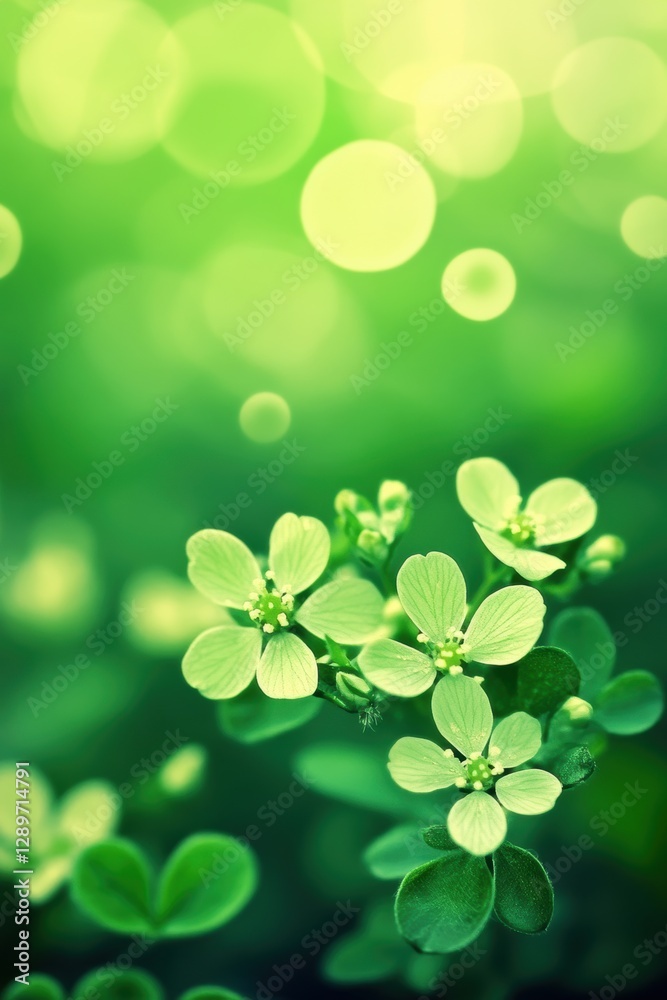 Green theme Spring background with flowers leaves. Green theme Spring background with flowers leaves.