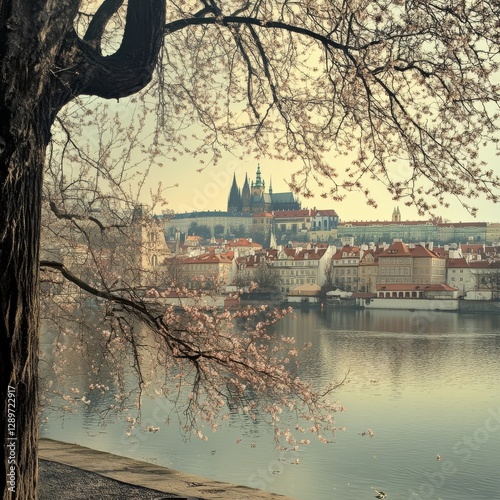 Early Spring Prague, Vltava castle