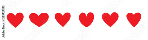 Hearts in hand drawn style. Doodle elements. Abstract modern trendy wallpapper. Set. 14 February. Wedding holiday. Romantic. Symbols of love. Collection. Different shapes. Silhouettes. Valentine's day