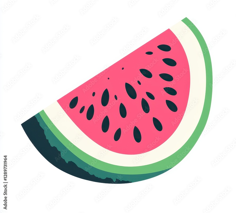 Pixelated Watermelon Slice Graphic Design Pixelated Watermelon Slice Graphic Design
