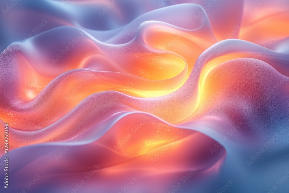 Obraz premium Light Refraction Abstract Design Rainbow Textures on White Background