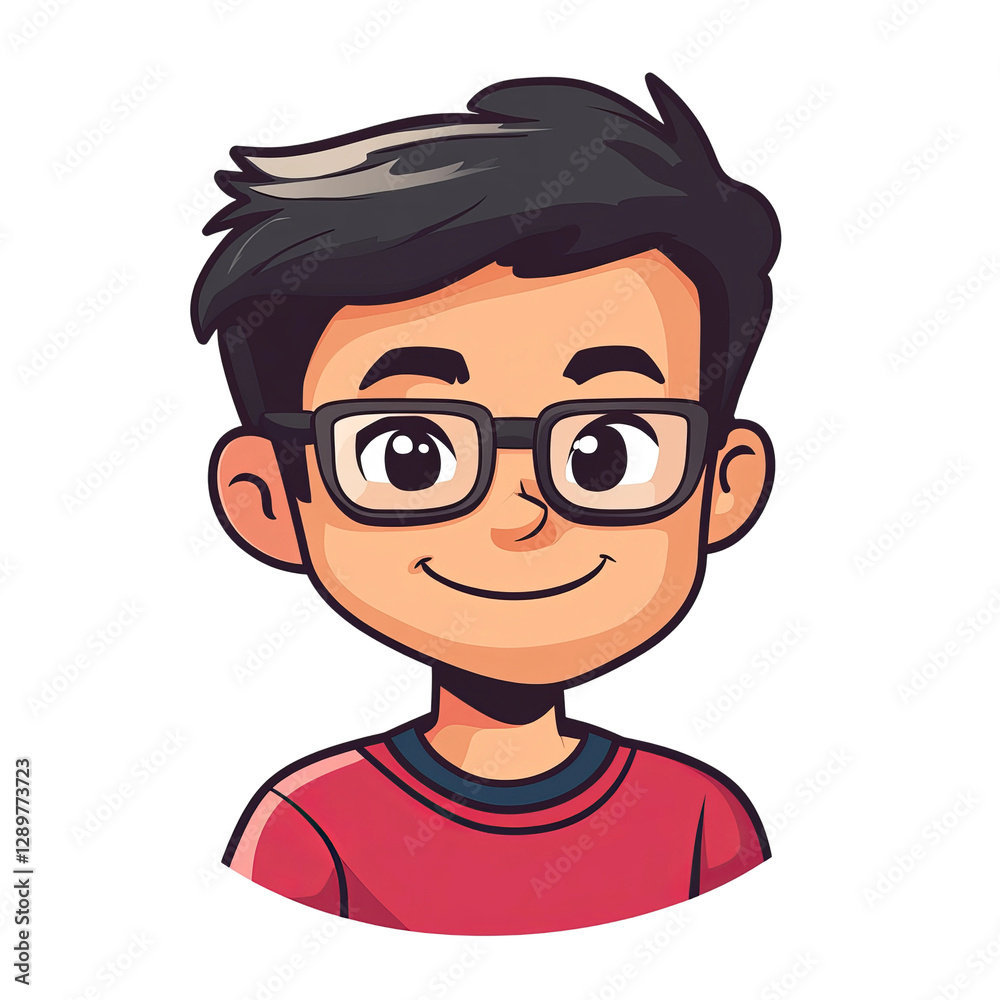 vector illustration of a man with glasses vector illustration of a man with glasses