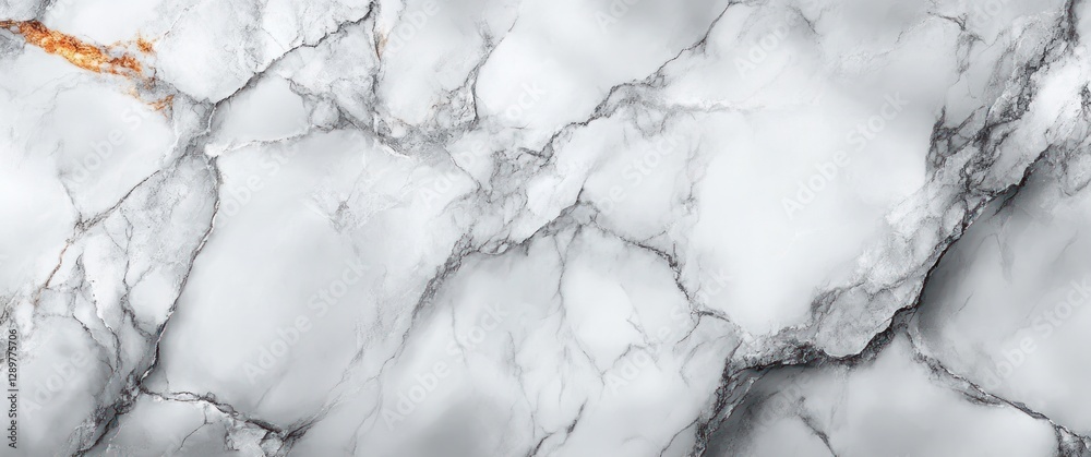 Fototapeta premium Elegant White Marble Texture with Gray Veining and Soft Lighting