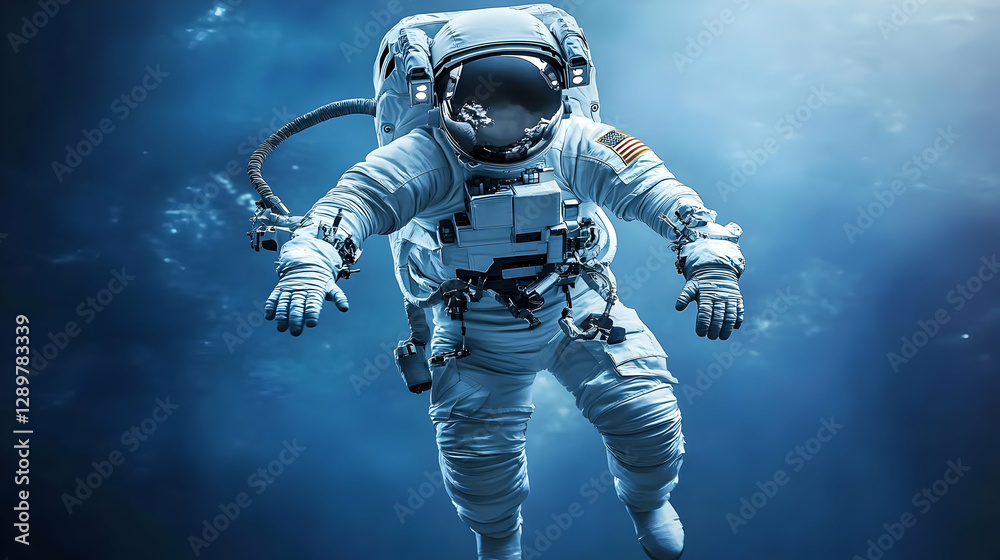 Astronaut in Space 3D Illustration Astronaut in Space 3D Illustration
