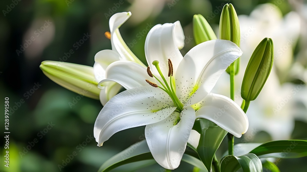 Obraz premium White Lily Flower