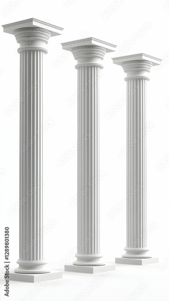 3D Render of Classical Columns 3D Render of Classical Columns