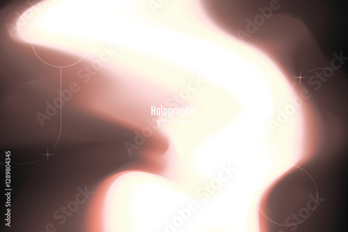 Holographic Dreamscapes Abstract Iridescence Holo Background Pastel Gradient. Trendy Modern Design Gradient Futuristic Iridescent Background