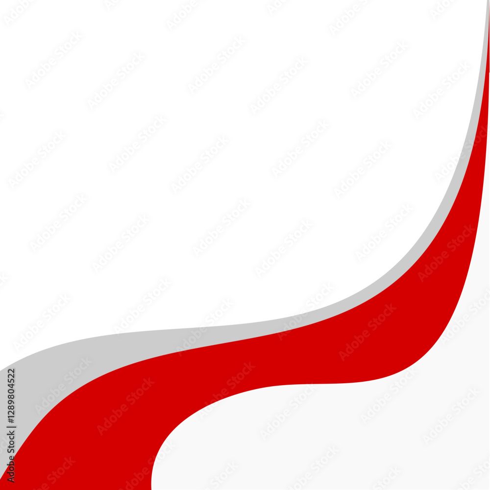 Obraz premium Indonesian Red and White Flag Design Template with Abstract Elements