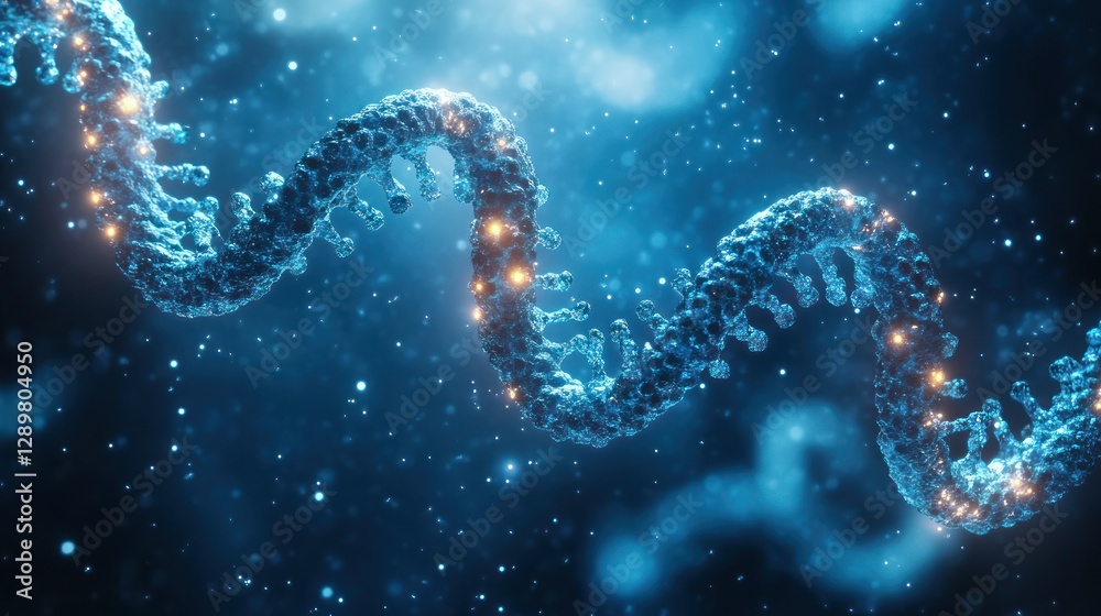 Hyper-realistic DNA Molecular Structure 3D Rendering with Soft Blue and Teal Lighting for Genetic Science and Medical Research Hyper-realistic DNA Molecular Structure 3D Rendering with Soft Blue and Teal Lighting for Genetic Science and Medical Research