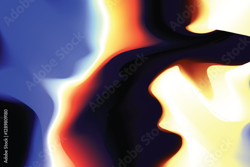 Holographic Dreamscapes Abstract Iridescence Holo Background Pastel Gradient. Trendy Modern Design Gradient Futuristic Iridescent Background