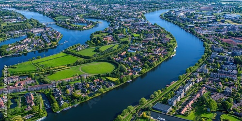 netherlands tourism concept showcasing the country's unique architecture and landscape