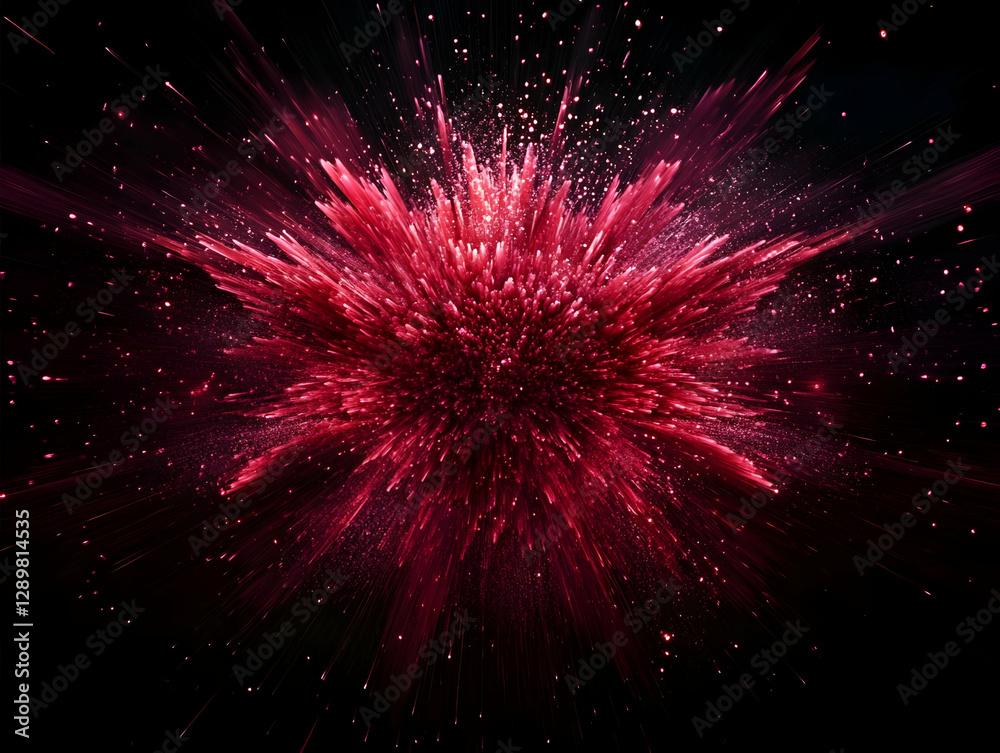 Crimson Burst Abstract Background Image