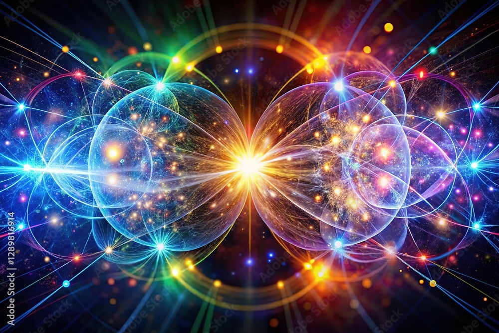 Quantum entanglement and light diffraction, explored through double exposure physics. Quantum entanglement and light diffraction, explored through double exposure physics.
