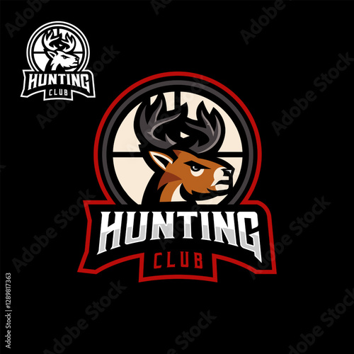 logo with deer in target