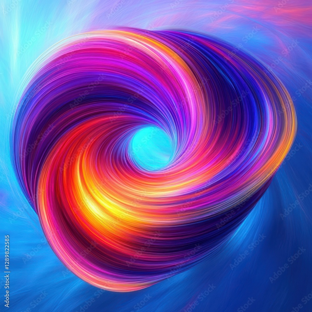 Vibrant Fluid Abstract Swirl Dynamic Neon Shape for Modern Design Vibrant Fluid Abstract Swirl Dynamic Neon Shape for Modern Design