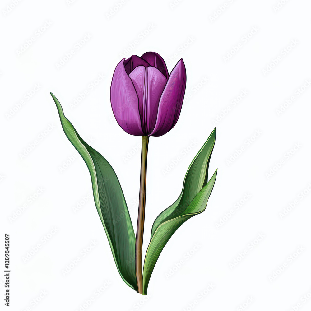 Obraz premium Beautiful tulip flower in Spring.