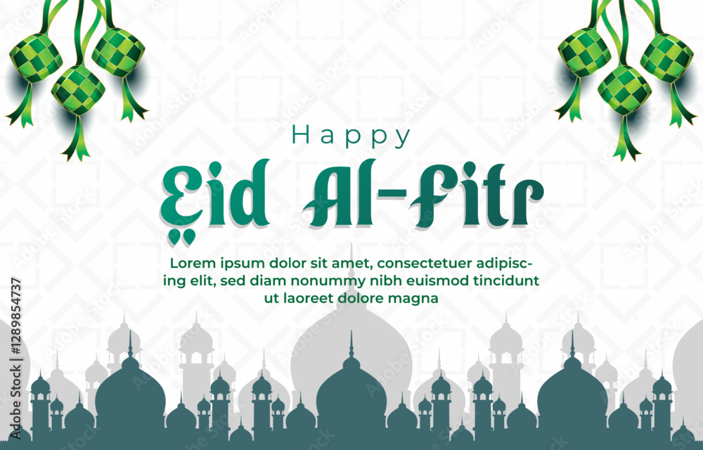 happy eid al fitr template banner with beautiful islamic ornament with white background design 12 happy eid al fitr template banner with beautiful islamic ornament with white background design 12
