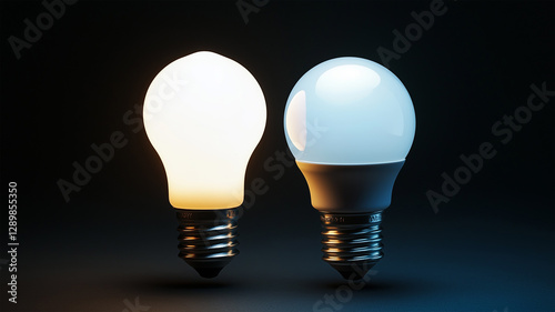 省エネと消費エネルギーの違い、LEDと白熱電球の比較クローズアップ