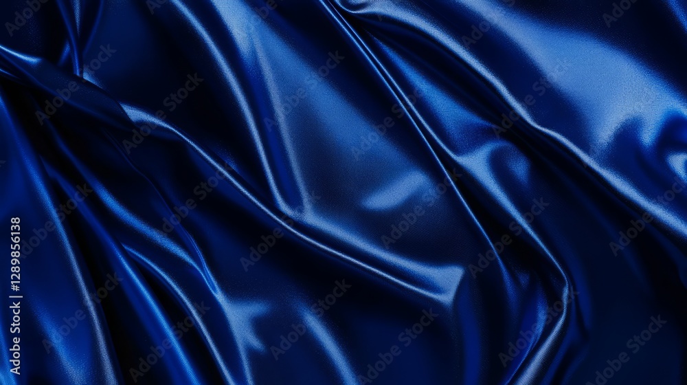 Obraz premium Abstract blue metallic gradient, clean and simple, evoking modern elegance and calm sophistication. 