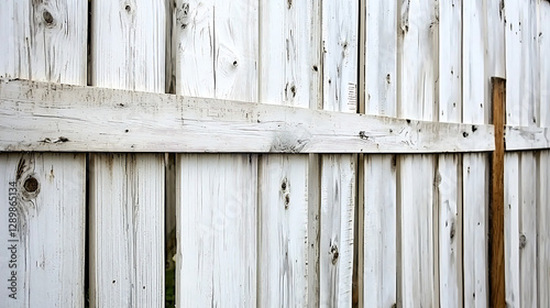 A fence made of wood with a cross sticking out of it. generated using AI photo