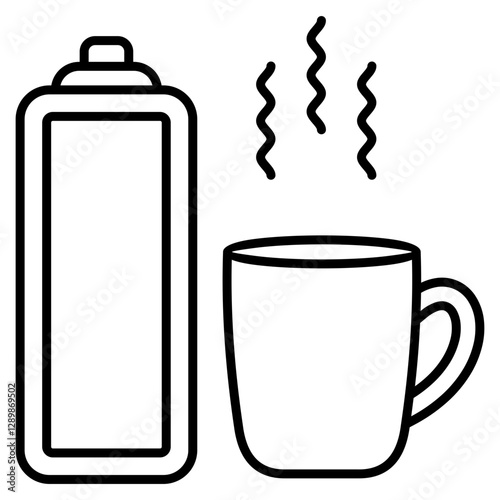 Hot Drink  Icon Element For Design