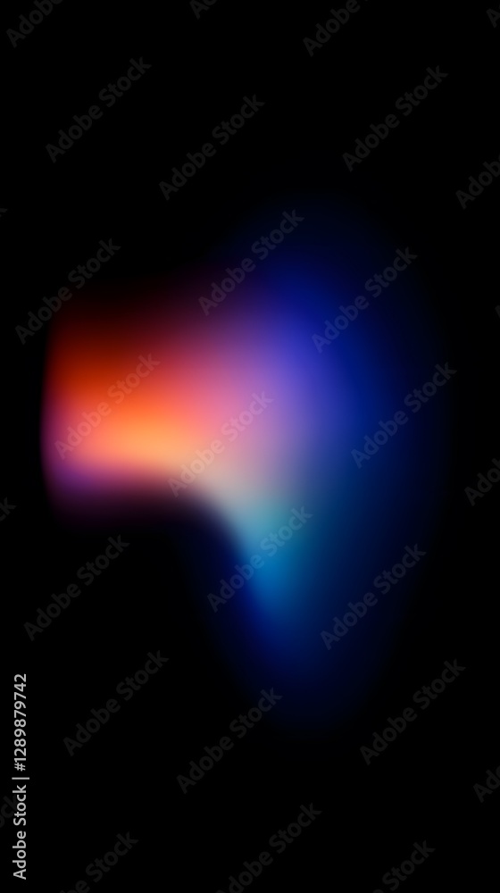 Fototapeta premium Colorful Gradient Showing Various Colors Against A Black Background