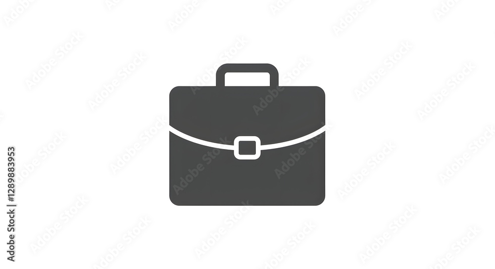 Isolated Briefcase Illustration Depicting Business and Professionalism on White Isolated Briefcase Illustration Depicting Business and Professionalism on White