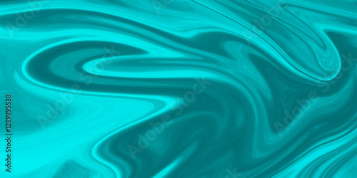 Abstract beautiful teal swirl liquid background. Abstract teal , black swirly wallpaper, wavy pattern texture, aquarelle colors mixing effect abstract backdrop. calm design Marble rock texture blue