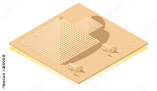 vector illustration isometric of famous historical buildings, suitable for digital asset related