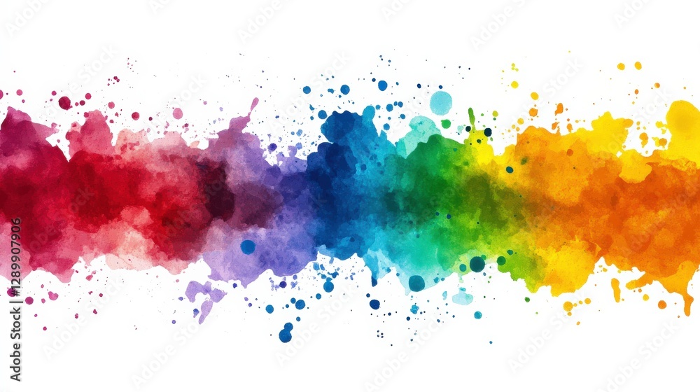 Obraz premium Vibrant Watercolor Splash Background Design