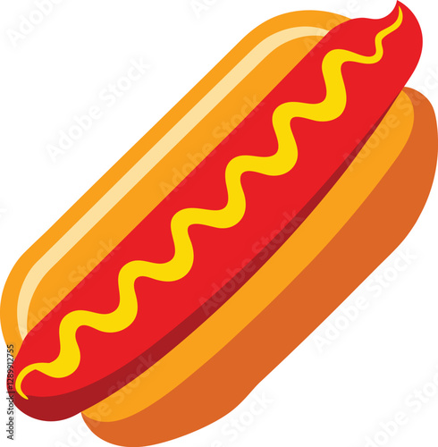 hot dog vector illustration