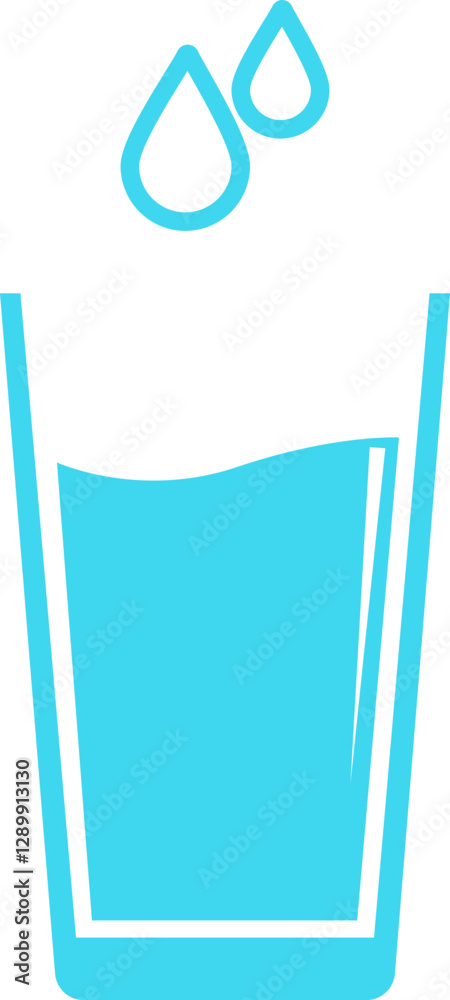 Water glass with water drop icon. Drinks glass symbol isolated on transparent background. Pure, mineral water glass solid vector icon for cold drink. Sign, logo illustration. Water glass with water drop icon. Drinks glass symbol isolated on transparent background. Pure, mineral water glass solid vector icon for cold drink. Sign, logo illustration.