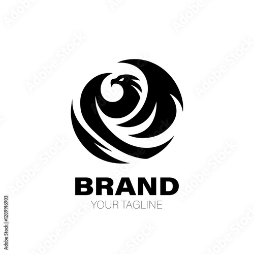 Sea Eagle Logo. Sea Eagle Logo Design. Sea Eagle Logo Brand. Sea Eagle Logo Vector Design Isolated on White Background