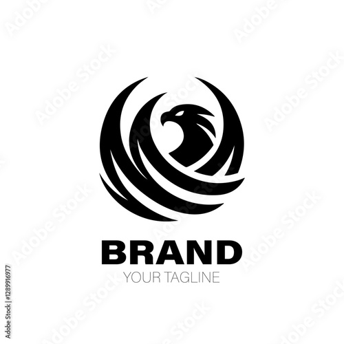 Sea Eagle Logo. Sea Eagle Logo Design. Sea Eagle Logo Brand. Sea Eagle Logo Vector Design Isolated on White Background