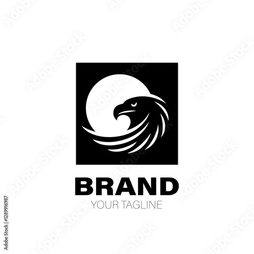 Sea Eagle Logo. Sea Eagle Logo Design. Sea Eagle Logo Brand. Sea Eagle Logo Vector Design Isolated on White Background
