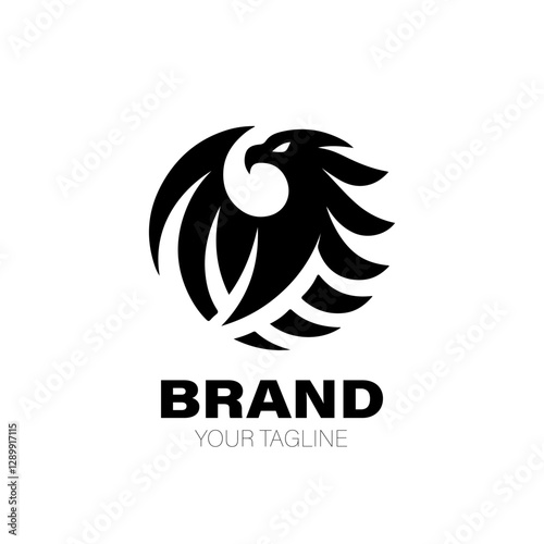 Sea Eagle Logo. Sea Eagle Logo Design. Sea Eagle Logo Brand. Sea Eagle Logo Vector Design Isolated on White Background