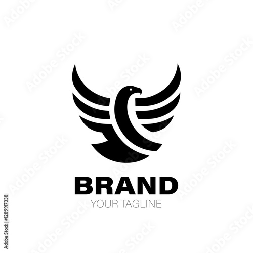 Sea Eagle Logo. Sea Eagle Logo Design. Sea Eagle Logo Brand. Sea Eagle Logo Vector Design Isolated on White Background