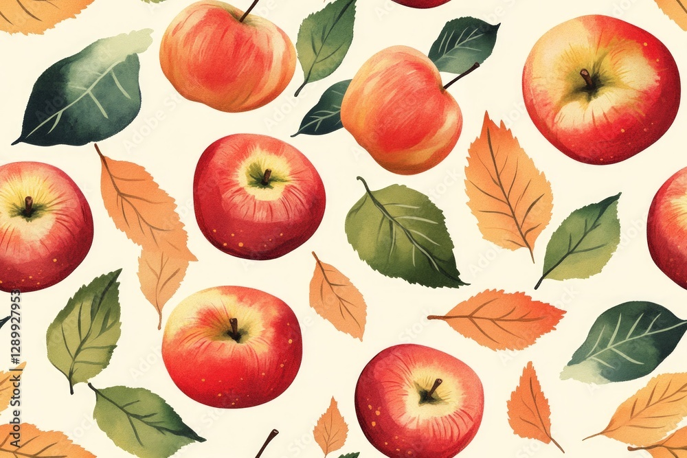 Crisp autumn days call for delicious and fresh produce.- Seamless Pattern - Seamless Pattern Crisp autumn days call for delicious and fresh produce.- Seamless Pattern - Seamless Pattern