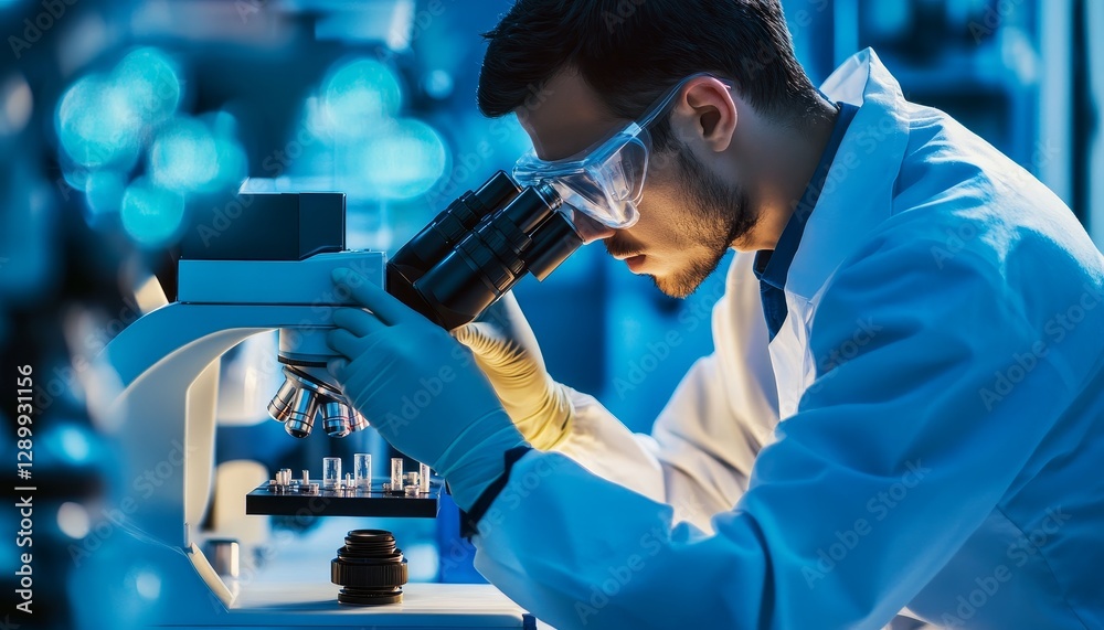 Nanotechnology research advancements in laboratory science environment close-up Nanotechnology research advancements in laboratory science environment close-up