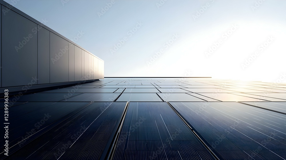 Obraz premium newly constructed homes with solar panels